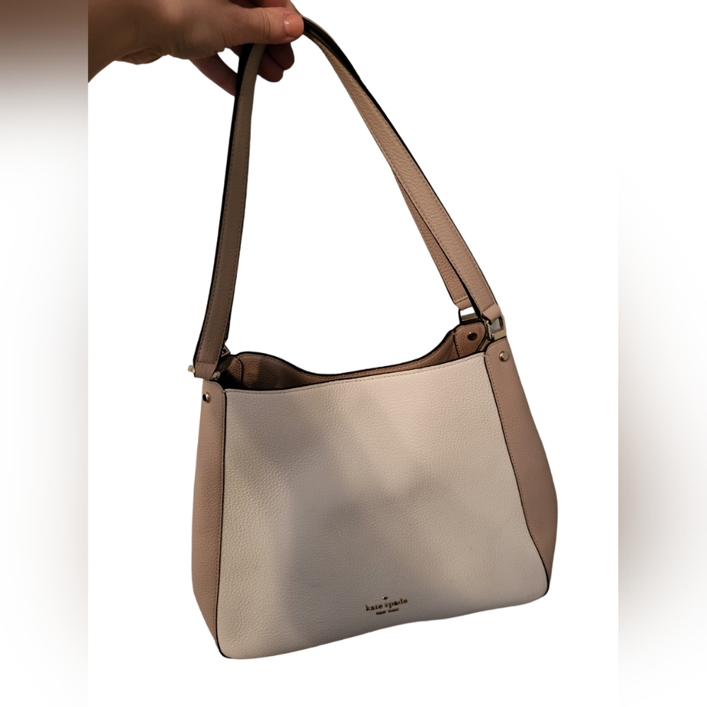 Kate Spade Shoulder Bag with 2 Straps in White and Creme